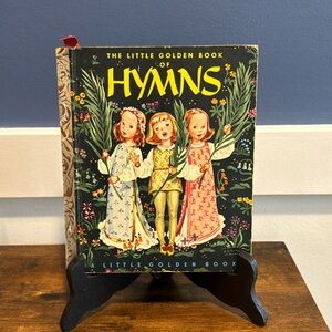 Little Golden Book of Hymns Vintage Kids Children’s Hardcover Jesus loves me